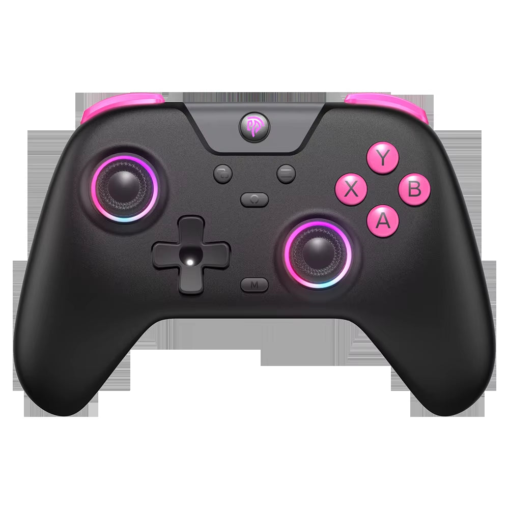 Easysmx X05 Wireless Gamepad Bluetooth Gaming Controller Compatible with Pc/Phone/Switch/ Steam Gamer, RGB Light, Hall Effect