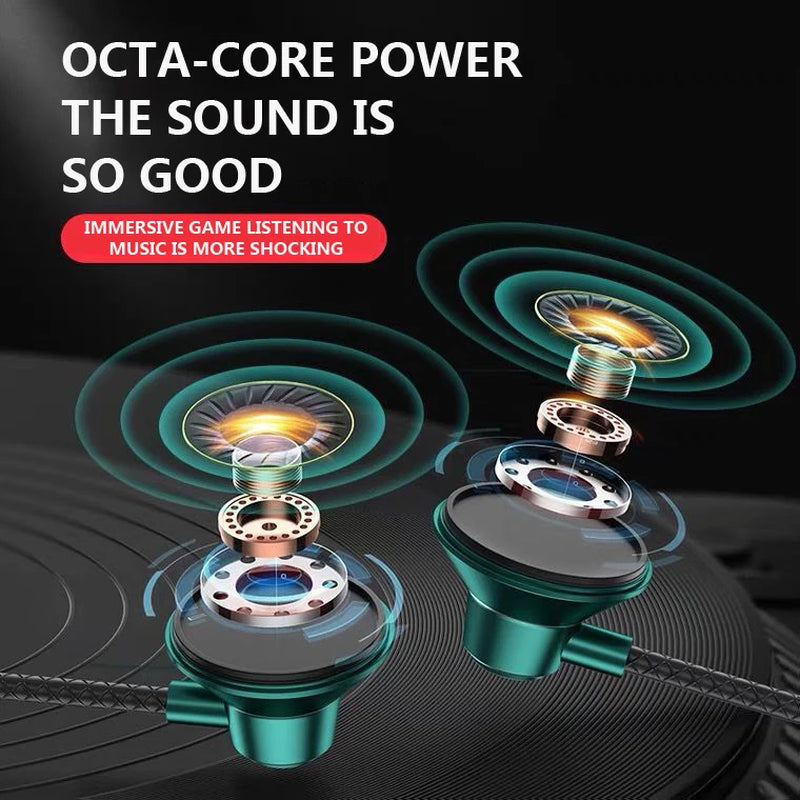 #Type C Headphones Hifi Bass Stereo Volume Control Headset with HD Mic 3.5Mm Wired Earbuds for Iphone15/Samsung Galaxy Earphones