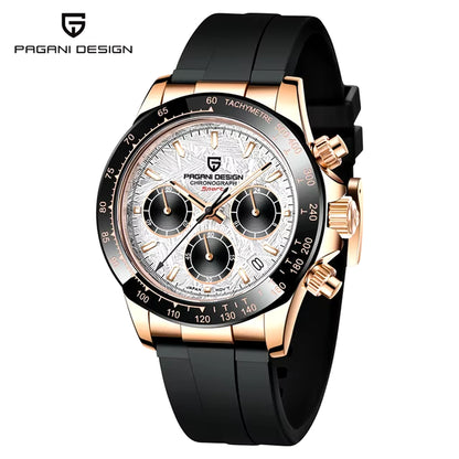 40Mm New V2  Men'S Quartz Watches Sapphire Retro Chronograph Stainless Steel Waterproof Watch Men Relogio Masculino