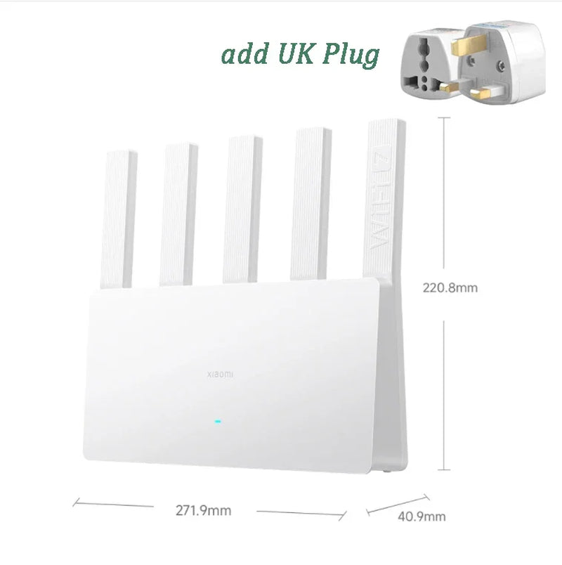XIAOMI Router BE5000 Wifi 7 5011Mbps 2.4G/2.5Ghz Network Port 512MB Memory Dual Broadband Access Network Security Protection CN
