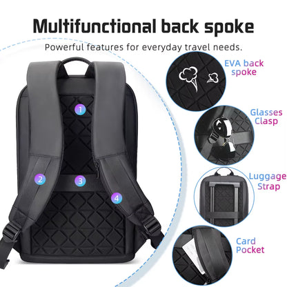 Business Backpack Men'S 14 Inch Laptop Backpack Multifunction Waterproof Light Weight Bag Casual Backpacks for Women