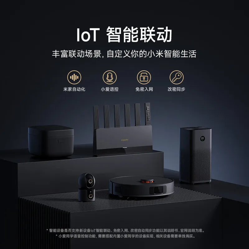 Router BE6500 Wi-Fi 7 4-Core 2.5G Ethernet Port Lot Intelligent Linkage Mesh Networking MLO Dual Bands Mijia APP Control