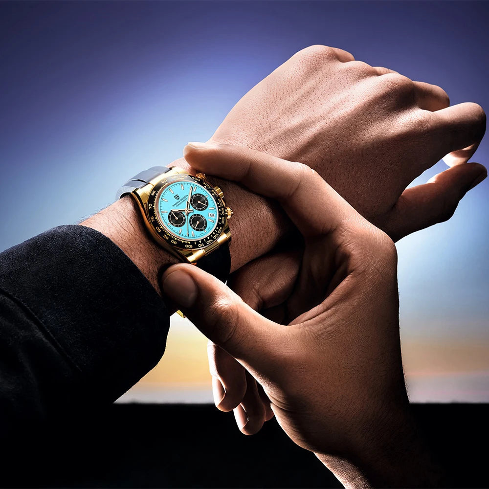 2025 New  40MM Men'S Multifunctional Quartz Watches VK63 Sapphire Glass Chronometer Luxurys Business Watch for Men