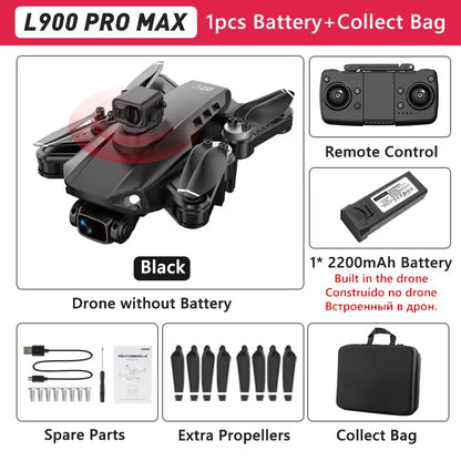 L900 PRO GPS Drone 4K Professional HD Dual Camera 5G WIFI Brushless Motor FPV Quadcopter Foldable Aerial Photography Drone