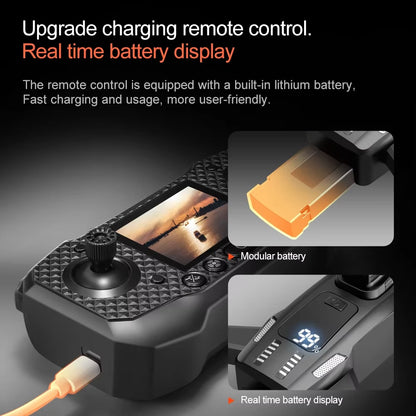 M6 Drone 8K Professional HD Camera Drones 5G WIFI FPV Video 4K UAV with Screen Remote Control RC Quadcopter Dron