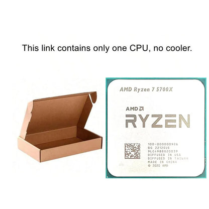 Ryzen 7 R7 5700X 3.4Ghz 8-Core 16-Thread CPU Processor Socket AM4 No Fan