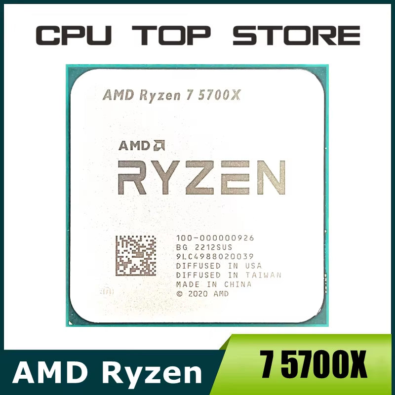 Ryzen 7 R7 5700X 3.4Ghz 8-Core 16-Thread CPU Processor Socket AM4 No Fan