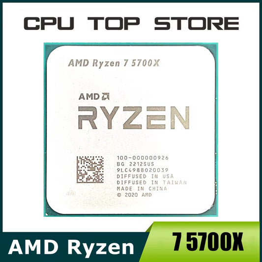 Ryzen 7 R7 5700X 3.4Ghz 8-Core 16-Thread CPU Processor Socket AM4 No Fan