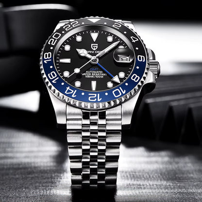 Men Automatic Watches Sapphire Glass 40Mm Ceramic GMT Mechanical Wristwatch Top Brand Sports Waterproof Men Watch