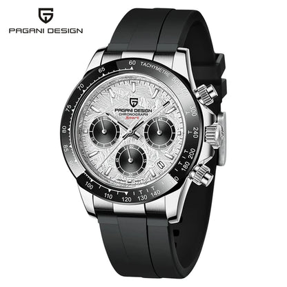 2024 New PD-1644 Meteorite Dial Fashion Men Quartz Wristwatches 100M Sapphire Glass Chronograph Relogio Masculino